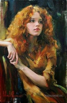 Belle fille MIG 35 Impressionist Peinture à l'huile